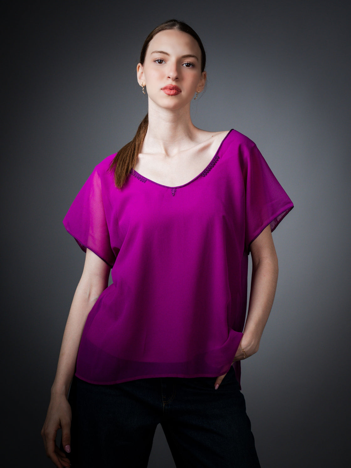 Blouse Joudia Indigo